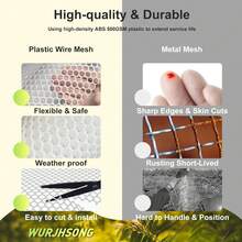 TendenciaRed  Malla Para Protección Anticaidas Y BloqueoCalidad premium - Blanco - Ver 6