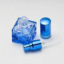 1pc 10ml Colorful Water Cube Perfume Bottle, Sample Empty Bottle, Ultra-Fine Mist Refillable Bottle