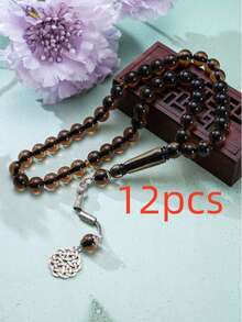 全新穆斯林念珠，含 45 颗 10 毫米珠子，适合日常祈祷和佩戴 - 彩色 - 查看 19