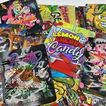 20/50/100pcs Self-Sealing Polyester Bags With Transparent Window - Odor-Proof Resealable Zipper Lock, Reusable Plastic Bags For Candy, Sweets, Gummies, Chocolate Storage - Colorful Cartoon Patterns, Bulk Packaging Suitable For Party, Gifts, Retail - Color - View 5