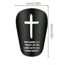 2只装迷你足球护腿板，防滑减震腿套，男女通用，加厚轻便，适合足球训练 - 十字架系列 - 查看 3