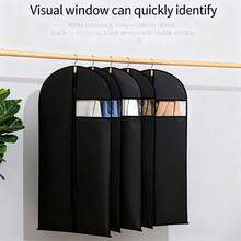 5 pièces/1 pièce Housse anti-poussière en PEVA, sac protecteur d'armoire inodore pour vêtements, sac à vêtements translucide et respirant pour manteaux, robes, costumes, vestes, anti-poussière, anti-humidité, protection de la vie privée - Multicolore - Voir 1
