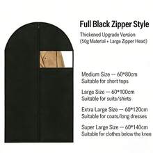 5 pièces/1 pièce Housse anti-poussière en PEVA, sac protecteur d'armoire inodore pour vêtements, sac à vêtements translucide et respirant pour manteaux, robes, costumes, vestes, anti-poussière, anti-humidité, protection de la vie privée - Multicolore - Voir 8