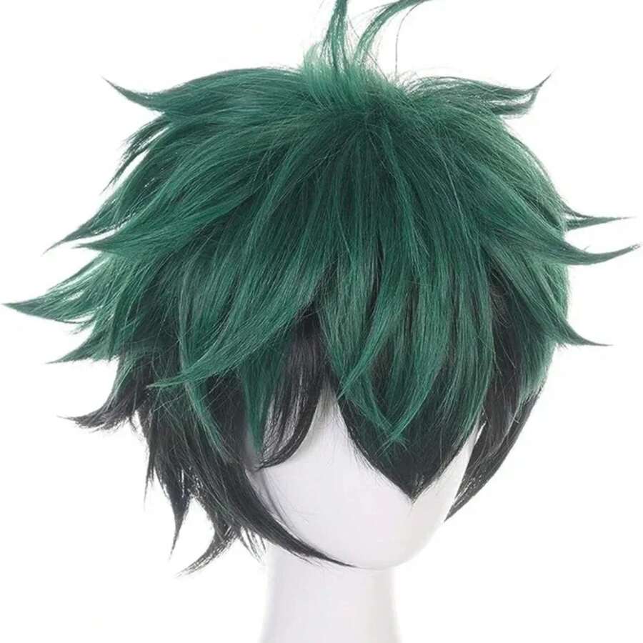 Anime Izuku Midoriya Cosplay peluca Boku No Academia Cosplay pelo Izuku Midoriya Deku pelucas de VKWF - múltiple - Ver 1
