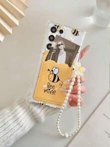 彩色彩绘透明硅胶软壳全包防摔保护手机壳，饰有蜜蜂图案，兼容 17 Pro/17 Air/17/17 Pro Max/16/11/16 Pro/16 Plus/16 Pro Max/16 e、Galaxy S25/S25 Plus/S25 Ultra/A16/A36/A26/A56/A50/A12/A32、11/12 Pro/12/12 X/13 Pro/14 Pro/15 Pro、10/9/Note9/12c/Note11 Pro/Note8 Pro - 彩色 - 查看 6