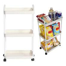 TendenciaCarrito Auxiliar Organizador Almacenamiento Multiusos L263gyCalidad premium - Beis - Ver 10