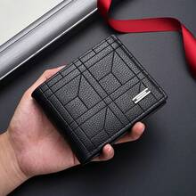 PEEJAA Men's Professional Business Wallet With Money Clip Large Capacity Horizontal Design PU Leather Cash Card Slots Durable For Meetings Travel Entrepreneurs Executives Salespeople Fashion Wallet Gift - 黑色 - 查看 13