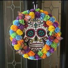 Tendencia100p Flor De Cempasuchil Artificial Decoracion Dia De MuertoCalidad premium - Verde - Ver 6