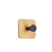 1 pieza Gancho de pared de madera, sin necesidad de perforar, gancho adhesivo resistente para abrigos, cocina, baño, entrada - Multicolor - Ver 14