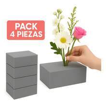 TendenciaEspuma Floral Foam Para Arreglos Florales Pack 4 PiezasCalidad premium - Gris - Ver 4
