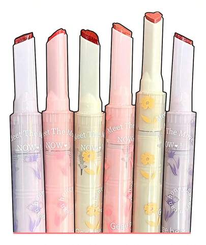 TendenciaLapiz Labial Coreano Gloss Hidratante En Forma De CorazonCalidad premium