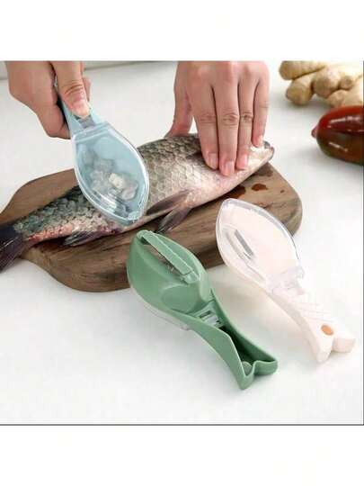 Kitchen Stainless Steel Planer Knife - Fish Scale Knife, Small Tool For Removing Fish Scales In The Kitchen, Multi-Functional Fruit Peeler Knife, Easy To Clean, Can Be Hung And Stored