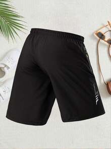Women's Summer Bestselling Sports Shorts With Pockets And Drawstring Waist: Quick-Dry, Stretchy, Breathable, Suitable For Casual, Running And Workout Wear Black - Black - View 3
