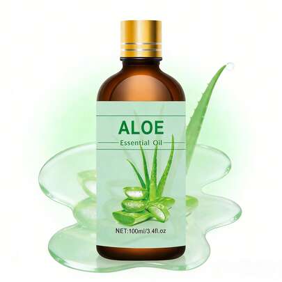 100ml/30ml/10ml Aloe Vera Essential Oil, Moisturizing Aloe Vera Facial Oil, Smooth Skin Fragrance Skin Care Oil, Pure Plant Extract Essential Oil