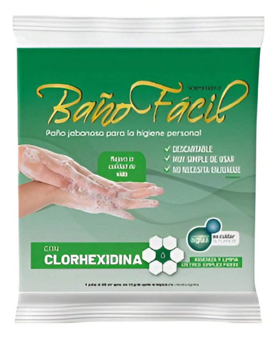 TendenciaPaño Baño Facil Jabonoso Toalla En Seco Enfermo ClorhexidinaCalidad premium - 1 - Ver 1