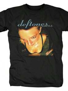 Christmas 2025 Deftoness Cotton Singer Band T Shirt Men Women Hip Hop Rock Tee Fashion Short Sleeve Tshirt Summer T-Shirts Tops Y2k - 黑色 - 查看 1
