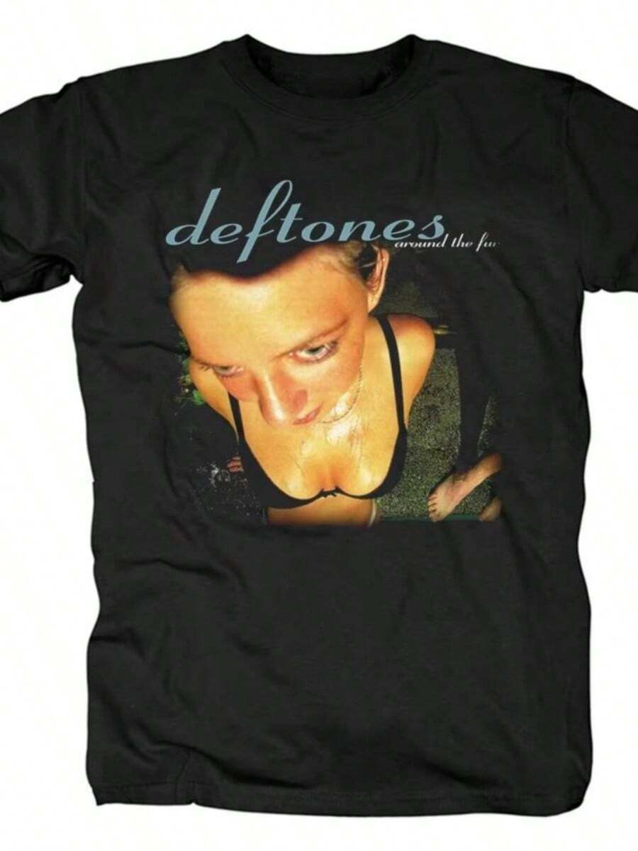 Christmas 2025 Deftoness Cotton Singer Band T Shirt Men Women Hip Hop Rock Tee Fashion Short Sleeve Tshirt Summer T-Shirts Tops Y2k - 黑色 - 查看 1