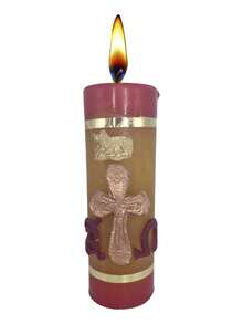 TendenciaCirio Pascual Vela De Oración Artesanal 250 Gms Hecho MexicoCalidad premium