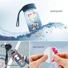 Conjunto de 122 adesivos de golfe perfeitos para decorar seu celular, garrafas de água, álbuns de recortes, diários, carros, laptops e muito mais! Ideais também para sacolas de presente, selos de envelopes, decoração de festas e materiais de escritório. - Multicolorido - Ver 5