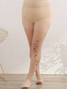 1 Pair Of Women's Gothic Vertical Line Jacquard Pantyhose - Ultra-Thin, Sexy, Slim-Fit And Shaping, Suitable For Daily Wear And Valentine's Day Dates. - Black - View 17