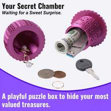 Cash Gift Money Maze Box, Mysterious Puzzle Surprise Gift, Egg-Shaped Maze Gift Box, Money Maze Puzzle Gift Box, Egg-Shaped Puzzle Gift Box With Hidden Compartment, Suitable For Cash, Gifts, Treasures, Reusable Adult Gift Box, Suitable For Christmas, Birthday, Easter - Multicolor - View 4