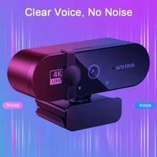 4K/2K/1080P USB Webcam With Auto Focus And Privacy Cover | Plug And Play, Compatible With PC/Laptop, Zoom, Live Streaming And Remote Work - Multicolor - View 8