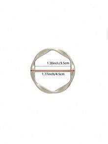 4pcs Round Sliding Buckles, Alloy Adjustable Buckle Fasteners, Sewing Mini Buckle Belt Adjuster Sliders For Belt Fixers, Leather Crafts, Garment Hem Fixers, Clothing Waist Buckles, Metal Tie Buckles - Mixed Colors - View 8