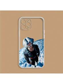 Funda de Teléfono Clásica de Anime 18th y Trunks, Serie de Películas de Anime Popular, Personajes de Anime de Cómic Altamente Populares, Funda de Teléfono para Fans de Anime y Entusiastas de Anime, Adecuada para iPhone 17/16/15/14/13/12/11/Air/Pro/ProMax y Galaxy S22/S23/S24/S25 Plus Fe Ultra, Patrones Divertidos y Extraños Altamente Populares, Personajes Extraños y Lindos, Funda de Teléfono de Moda Clásica Esencial Anti-Caída Anti-Huellas Duro, Patrones de Anime Clásicos de Moda Populares y Atractivos - 882 b Estuche transparente estilo 2 - Ver 2