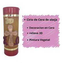 TendenciaCirio Pascual Vela De Oración Artesanal 250 Gms Hecho MexicoCalidad premium