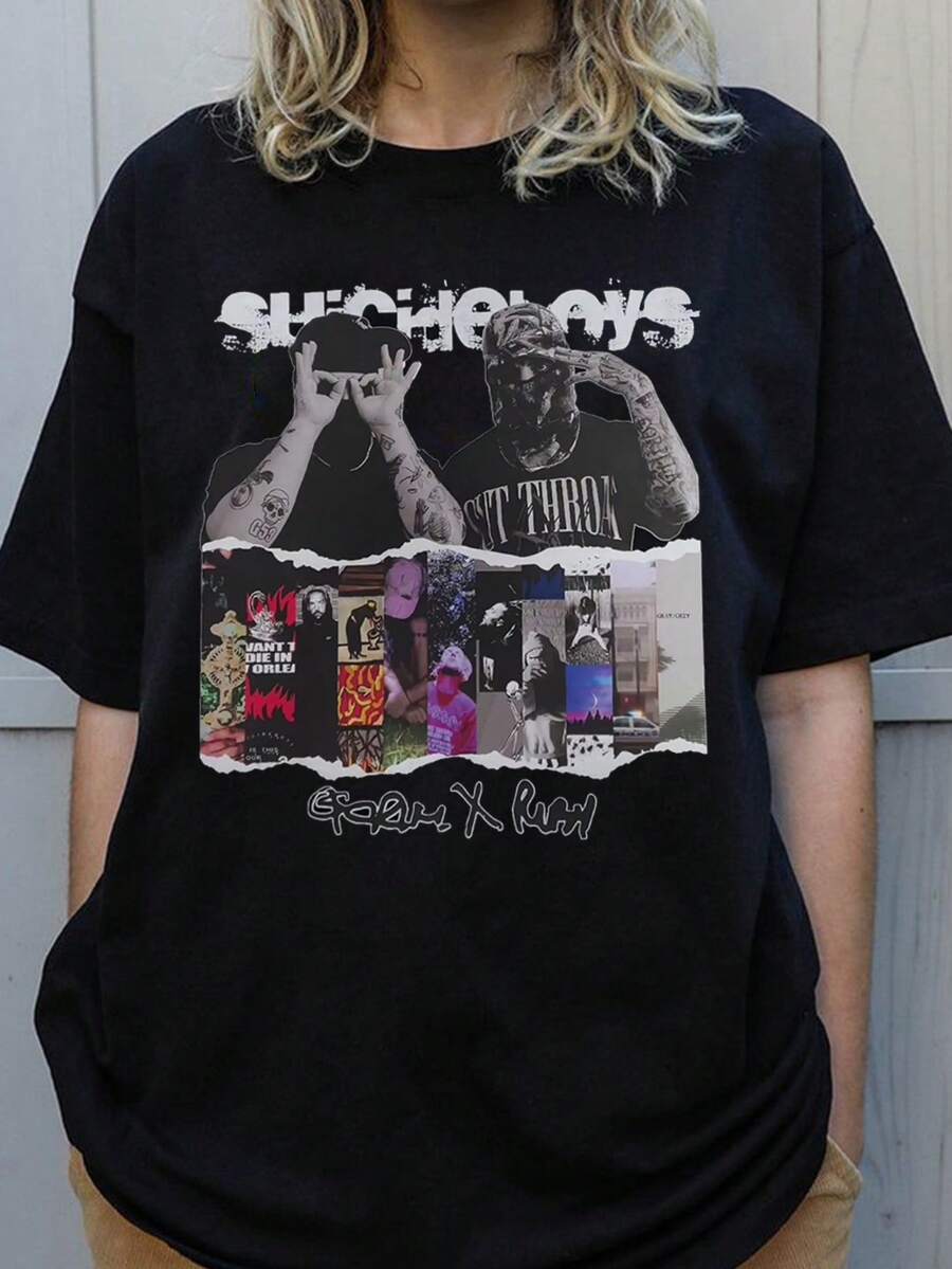Uicideboys Casual Personality T-Shirt (2) - Black - View 1
