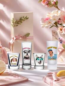 1pc/12pcs Personalized Fun Shot Glaases,2oz Glass Material,Custom Photo & Name | Suitable For Wedding,Bridesmaid Gift,Valentine's Day,Wedding Decor,Birthday Parties,18th Birthday Gifts,Unique Birthday Gift, Photo Keepsake, Fun Birthday Gift,Shot Glass With Face,Shot Glass With Picture, Custom Birthday Shot Glasses, Personalised Gifts And For Groomsmen Gifts,Gifts For Men - Gather - View 3