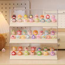 1pc Double-Layered Stepped Acrylic Display Box, Suitable For Solid Color Blind Boxes - Dust-Proof Storage Rack And Desktop Organizer, Suitable For Collecting Figurines (Transparent Display Box) Bathroom Decor, Bathroom Organization And Storage, Room Decor, Wedding, Home Decor, Bedroom Decor, Party Supplies, - Multicolor - View 3