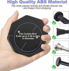 Tendencia2 Soporte De Barra Adhesiva De Cortina De Baño Cortineros  NegroCalidad premium - 1 - Ver 7