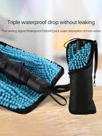 Portable Quick-Drying Waterproof Umbrella Case, Waterproof And Durable, Compact Storage Bag, Suitable For Car, Travel And Outdoor Activities, Travel Essential | Zipper Storage Bag | Quick-Drying Waterproof, Women's Day, Travel Essentials, Wedding Favors, Y2k, Bedroom, Car Accessories Women, Kitchen Decor