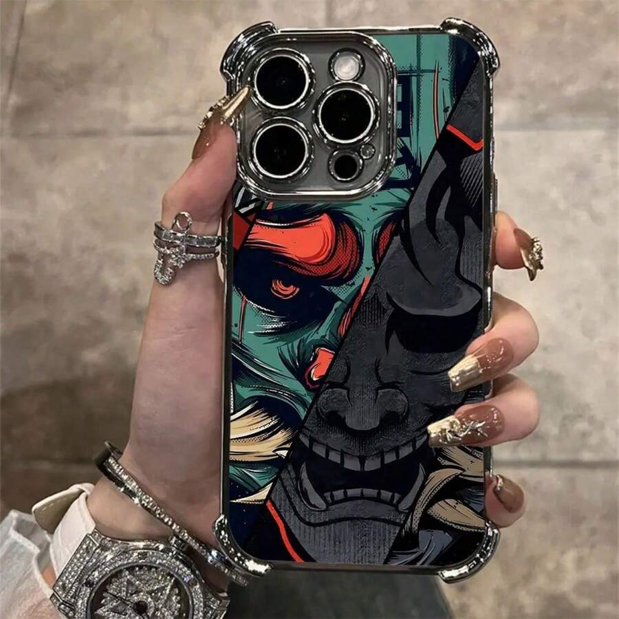 Coated Phone Case Compatible With Ghost-Faced Samurai Oppo A3x A98 A79 A78 A58 A38 A18 A97 A57 A76 A36 A96 A17 A55 A74 A54 A16 A5 Pro 4G 5G, Case Compatible With 17 Pro Max Case, 17 Pro Case, 17 Case, 16 Pro Max Case - DDB-292X106A8 - Xem 1
