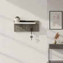 TendenciaPortallaves Con Repisa Decorativa 30x13.5cmCalidad premium - Gris - Ver 5