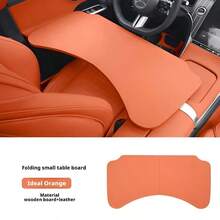 1pc Foldable Car Seat Tray, Leather Material, Fold/Extend Design - Heavy Duty Non-Slip Surface, Practical Car Interior Storage Accessory, One-Click Operation, Space-Saving Folding Table, Suitable For Sedans, SUVs, For Tablets, Laptops, Cups, Food - Car Storage Essential, Convenient For Work, Travel, Dining Out - Ergonomic Workspace, Fits All Vehicle Models, Essential Car Accessory, Ideal Car Storage Solution - Multicolor - View 13