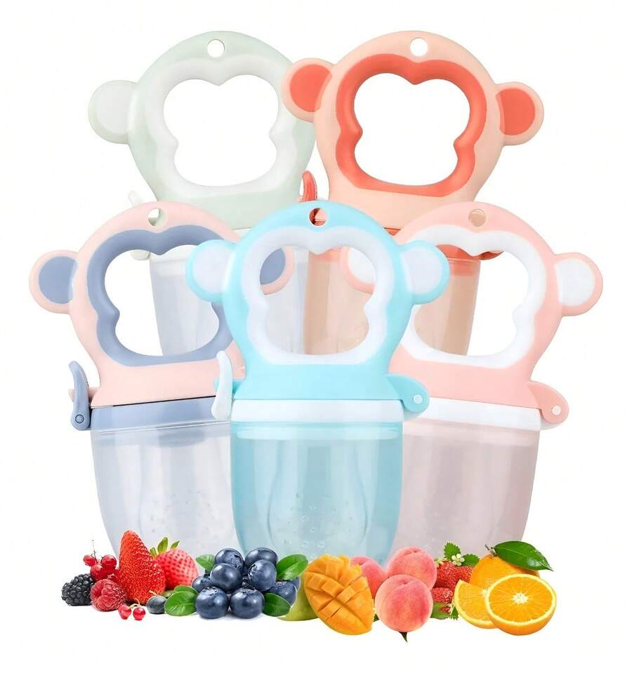 TendenciaChupón Fruta Y Papilla Alimentador Para Bebé Mordedera 5pcsCalidad premium - Agua - Ver 1