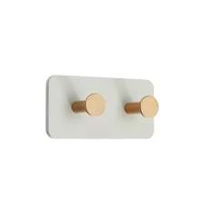 1 pieza Gancho de pared de madera, sin necesidad de perforar, gancho adhesivo resistente para abrigos, cocina, baño, entrada - Multicolor - Ver 11