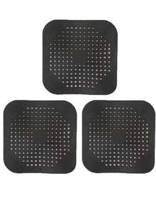 1 Piece Suction Cup Hair Drain Collector, Durable Square Shower Drain Cover, Anti-Clogging Sink Filter Floor Cover, Shower Hair Drain Filter For Bathroom, Bathtub, And Kitchen, Bathroom Tool, Summer Bathroom Decoration - Multicolor - View 14