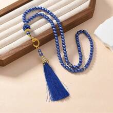 1 String/12 Strings Islamic Prayer Beads, 99pcs Glass Faux Pearl Beads, For Muslim Worship And Arabic Praise Bracelet - Multicolor - View 10