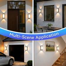 85V-265V LED Outdoor Garden Wall Light Fixture, Waterproof Indoor Decorative Lighting Lamp Suitable For Indoor/Staircase/Room/Entrance/Living Room/Bathroom/Kitchen/Bedroom/Hallway/Porch/Single Residence, Garden, Patio, Staircase, Parking Lot And Passageway Lighting, Front Door, Terrace - 戶外門廊壁燈 - 查看 8