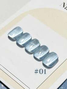 1-6瓶12毫升2025水晶猫眼凝胶指甲油 - 6种冰晶闪粉色，含玻璃珠和全息闪光，夏季派对美甲用品，适合女孩（凝胶指甲油，时尚美甲） - 彩色 - 查看 18