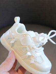 1双婴儿/幼儿软底运动鞋，婴幼儿男女童运动鞋，春秋季 - 米色 - 查看 5