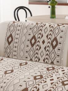 1pc All-Season Sofa Cushion Cover, Modern Minimalist Anti-Slip Sofa Seat Protector, Dust-Proof & Washable, Soft & Fade-Resistant, Pet-Friendly, Fits L-Shaped Sofa And 1/2/3/4 Seater Sofa - Brown - View 8