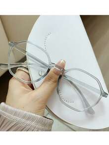 Fashion Transparent Flat Glasses Women HD Light Glasses Men Flat Lens - Multicolor - View 11