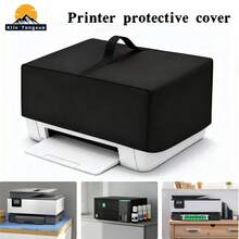 Printer Cover, Heavy-Duty 300D Oxford Cloth Printer Cover, Waterproof, Dustproof, UV-Resistant, Reinforced Top Handle Design And Foldable Storage. Suitable For EcoTank ET-2800/ET-2850/ET-2400, Pixma MG3620, TR8620a, TR4720 And Most Other Printer Models.,Women's Day,Travel Essentials,Wedding Favours,Y2k,Bedroom,Car Accessories Women,Kitchen Deccor,Kitchen Decor,Household Items - Black - View 11