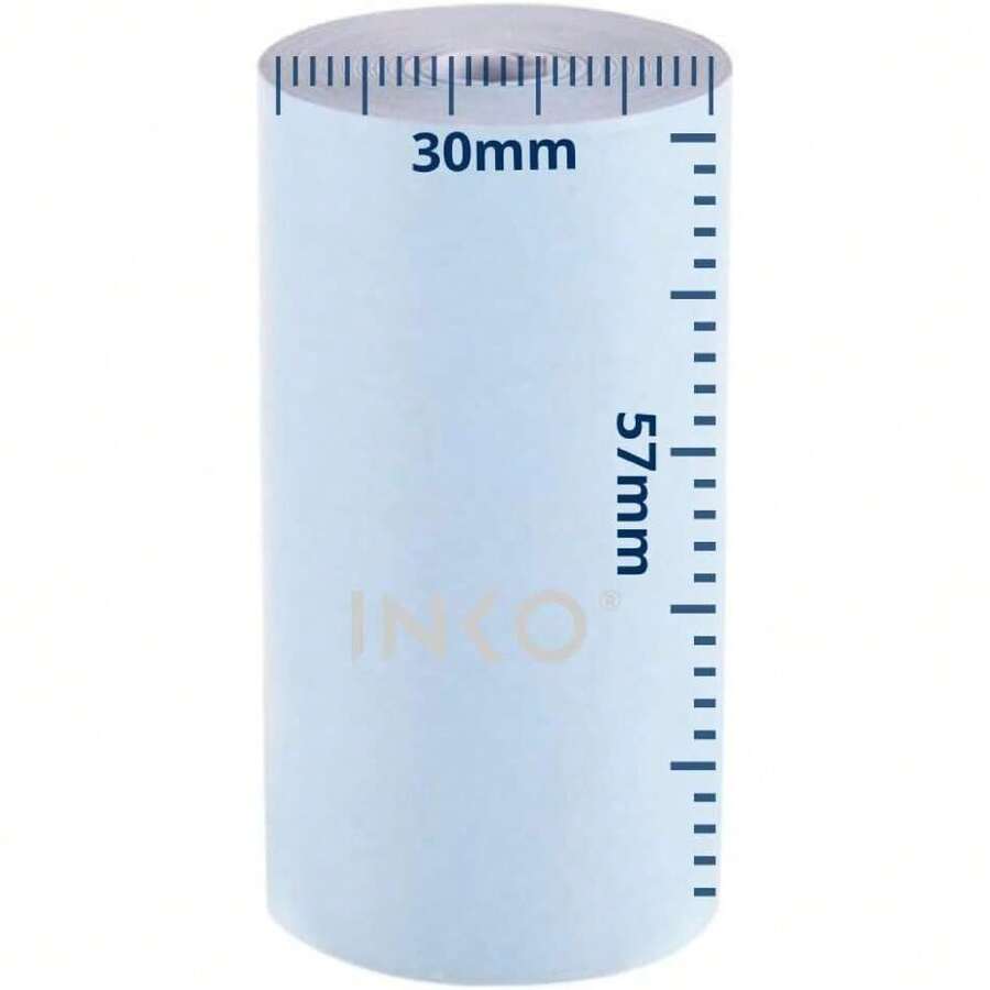 10 Rollos Papel Térmico 57x30 mm Color Azul Pastel Impresión Térmica Color Negro para Impresoras termicas 57mm Forma Gatito Phommo, Terminales Bancarias / 2-1/4 x 40' Blue Thermal Paper Rolls 10 Pack,37543358 - Multicolor - Ver 1