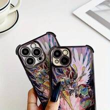Coque de téléphone : Coque de téléphone au motif style mecha, compatible avec iPhone 17/17 Air/17 Pro, 16/16Pro/16Plus/16 Pro Max, 15/15Max, 14/14Pro/14 Plus/14 Max et Mini, 13/13 Pro Max/Mini 11/12 Série - Design électrolytique - Noir - Voir 7