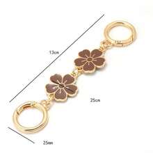 Sakura Pattern Bag Extension Chain, Underarm Bag Chain, Replaceable Shoulder Strap. Sakura Shaped Buckle Bag Extension Chain, Bag Shoulder Strap Accessories, Bag Extension Chain, For Handbag And Wallet Making Pendant Bag Accessories Replacement Parts. - White - View 16